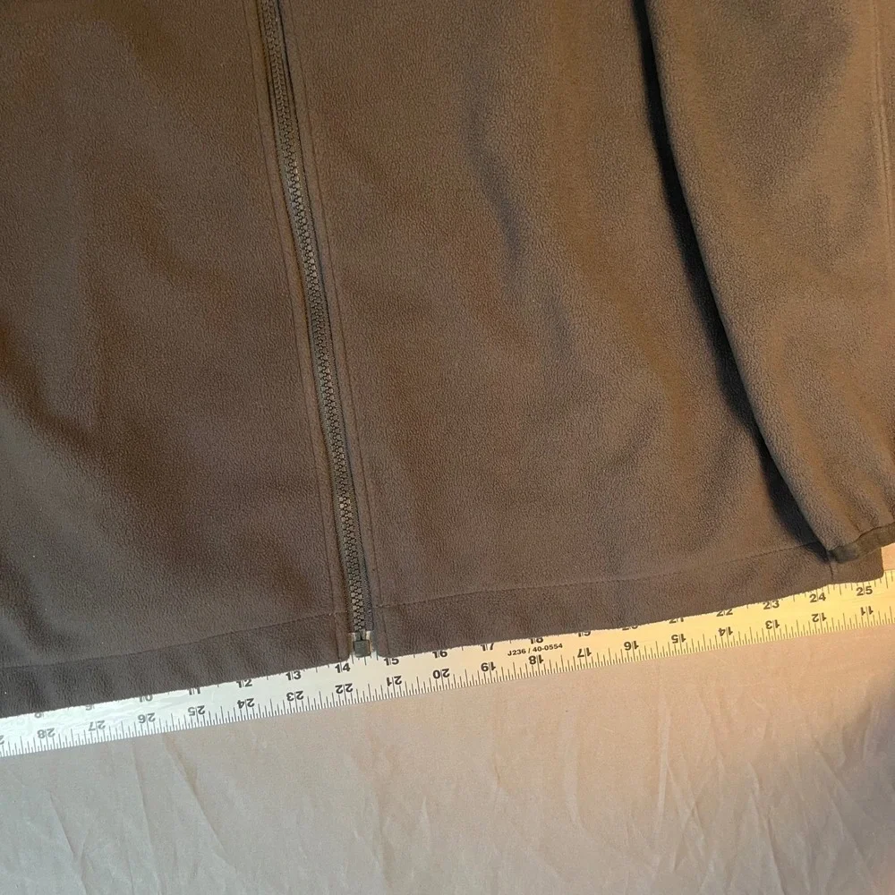 The North Face Mens XL Full Zip Fleece Jacket Charcoal Gray A6GZ FA13 Mock Neck